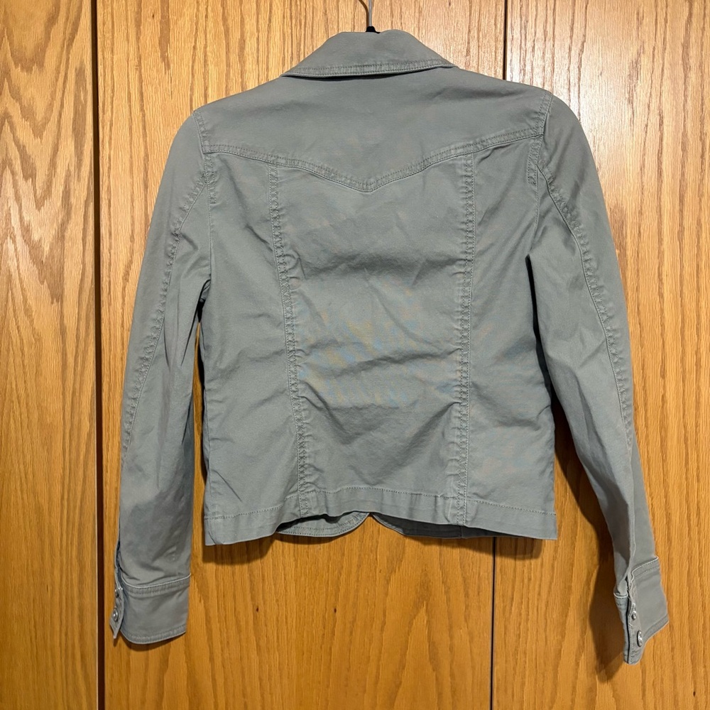 Gap Y2K utility jacket light jacket button up cotton blend - Picture 2 of 6
